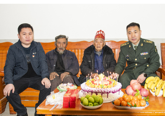 新春走基层赫章县人武部走访慰问退伍老兵