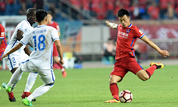 足球--中超:重庆当代力帆胜贵州恒丰智诚