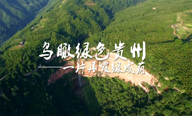 鸟瞰绿色贵州：一片丹霞绿成荫