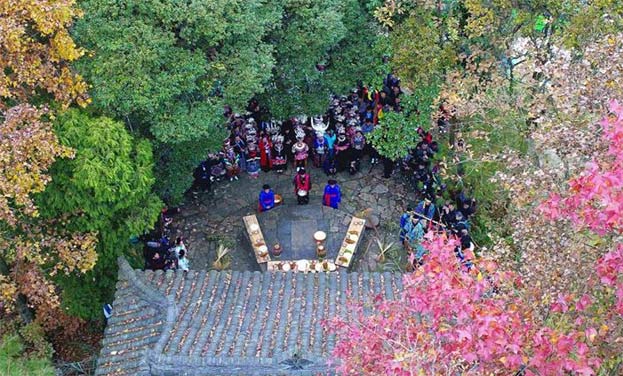 贵州丹寨举行仪式祭祀蚩尤