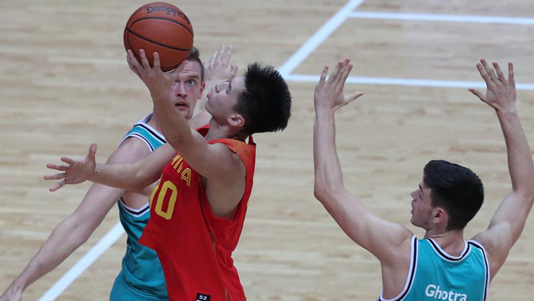 篮球——国际男篮巅峰争霸赛：中国国奥胜德国