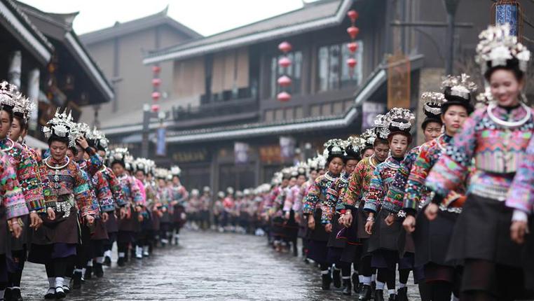 贵州丹寨：苗族同胞欢度“祭尤节”
