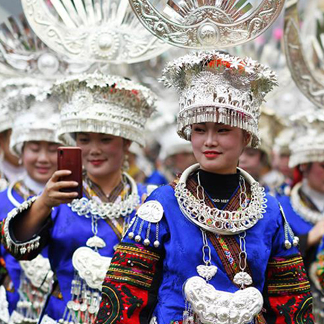 贵州雷山：苗族群众欢度苗年