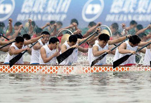 2012中华龙舟大赛总决赛男子500米直道竞速决赛 贵州麻江队夺冠